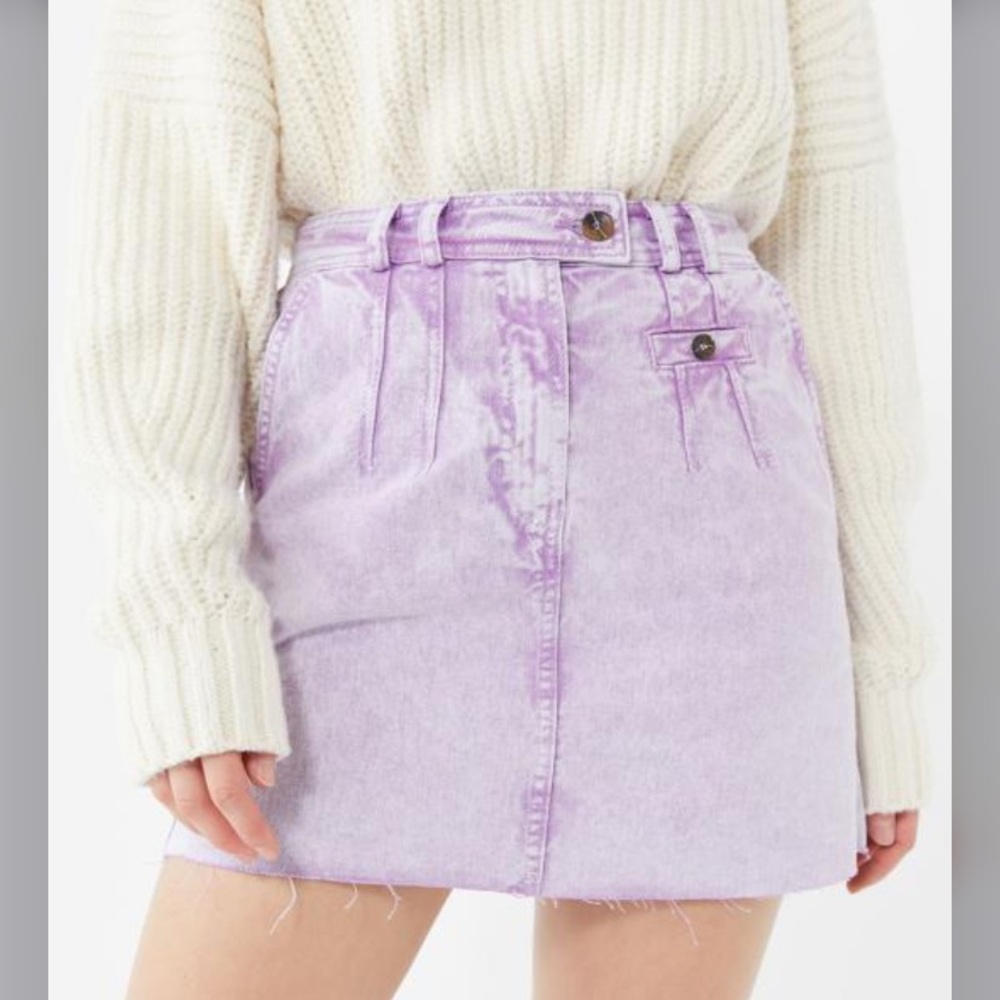 Urban Outfitters BDG Purple Demin Mini Skirt
